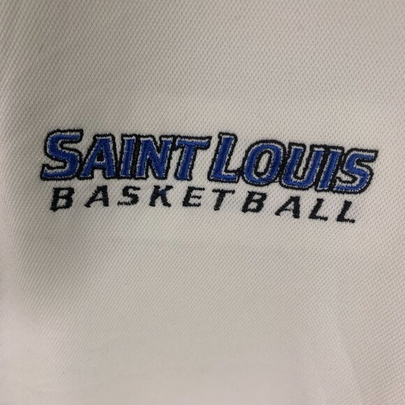 Nike Golf Dri-Fit Saint Louis Basketball Polo Shirt XXL White - Picture 5 of 7